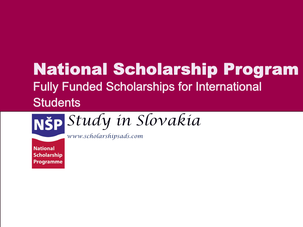 Fully Funded NSP National Scholarship Program 2023-24, Slovekia.